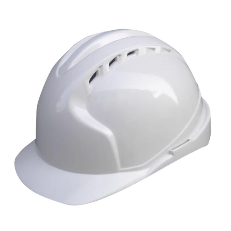 白色通風孔ABS工業安全帽