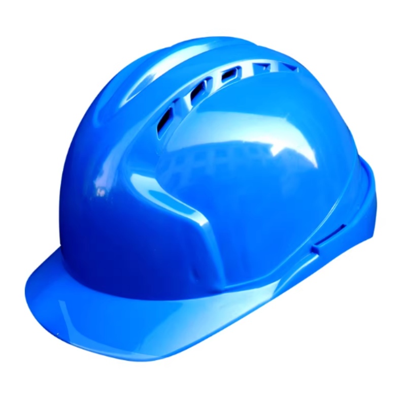 藍色通風孔ABS工業安全帽
